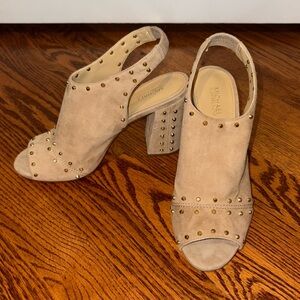 Michael Kors Tan Suede Heels